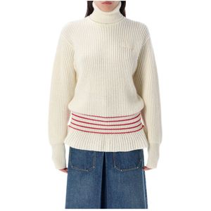 Chloé, Dames, Truien, Beige, Maat: M Wol,