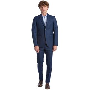 Baldinini, Heren, Pakken, Blauw, Maat: M Wol,