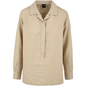 Aspesi, Dames, Blouses & Shirts, Beige, Maat: 2XS