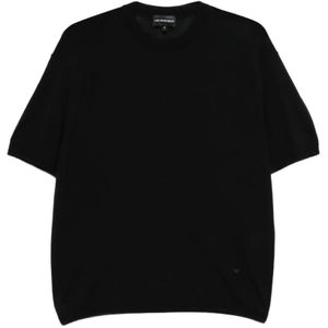 Emporio Armani, Heren, Tops, Zwart, Maat: S