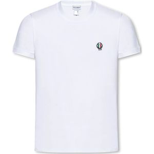 Dolce & Gabbana, Heren, Tops, Wit, Maat: M Katoen,
