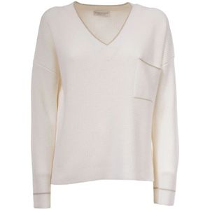 Le Tricot Perugia, Dames, Truien, Wit, Maat: M Wol,