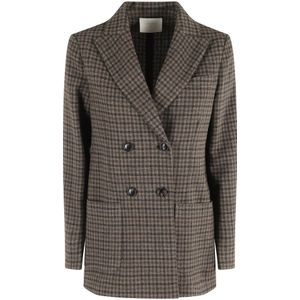 Circolo 1901, Dames, Jassen, Bruin, Maat: XS Wol,