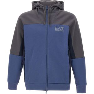 Emporio Armani Ea7, Heren, Sweatshirts & Hoodies, Veelkleurig, Maat: S Katoen,