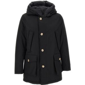 Woolrich Zwarte Heren Jassen , Black , Heren , Maat: 2XL