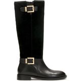 Kazar - Knielaarzen - Zwart - Suède