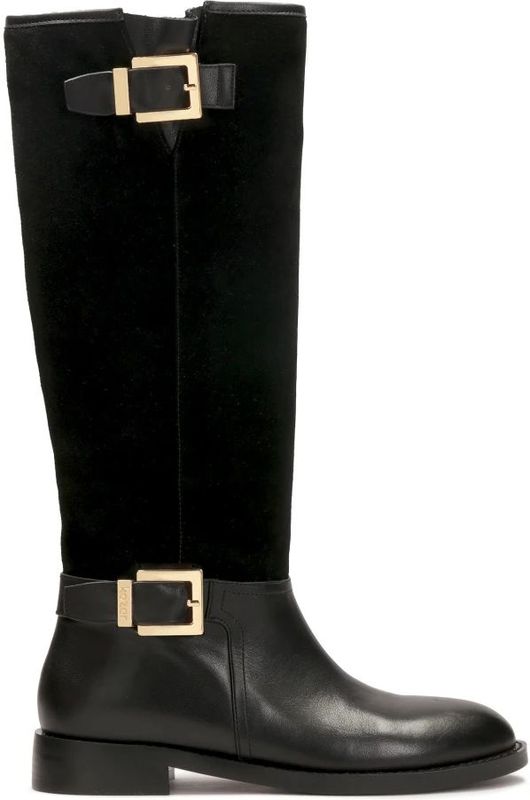 Kazar - Knielaarzen - Zwart - Suède