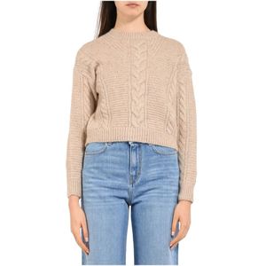 Max Mara Studio, Dames, Truien, Beige, Maat: M Polyamide,
