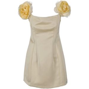Elisabetta Franchi, Dames, Jurken, Geel, Maat: S