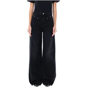 Marant étoile, Dames, Jeans, Zwart, Maat: S Denim,