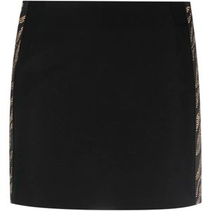 Just Cavalli, Dames, Rokken, Zwart, Maat: XS Poliester,