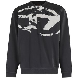 Diesel, Heren, Sweatshirts & Hoodies, Zwart, Maat: XL