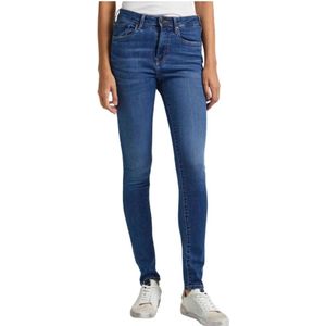Pepe Jeans, Dames, Jeans, Blauw, Maat: W25 Katoen,
