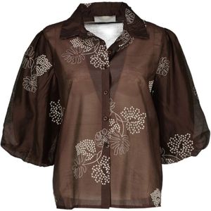 Amélie & Amélie - Bergamo - Blouse - Bruin