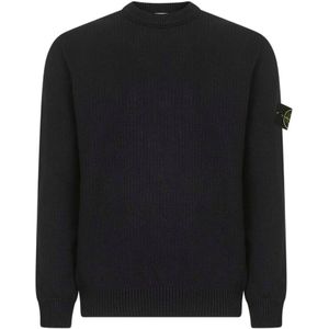 Stone Island, Heren, Truien, Zwart, Maat: 2XL