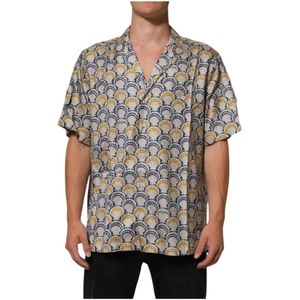 Dolce & Gabbana, Heren, Overhemden, Veelkleurig, Maat: 3XL Zijde,