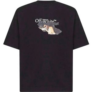 Off White, Heren, Tops, Zwart, Maat: XS