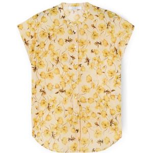 Motivi, Dames, Blouses & Shirts, Geel, Maat: XS Katoen,
