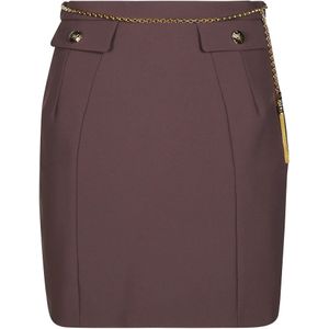 Elisabetta Franchi, Dames, Rokken, Rood, Maat: XS