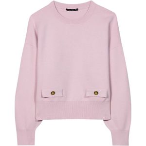 Luisa Cerano, Dames, Sweatshirts & Hoodies, Roze, Maat: S