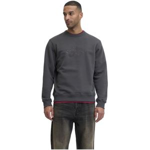 Jack & Jones, Heren, Sweatshirts & Hoodies, Grijs, Maat: XL