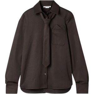 Acne Studios, Dames, Blouses & Shirts, Bruin, Maat: XS Wol,