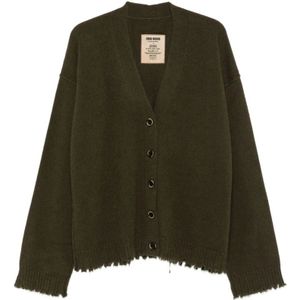 UMA Wang, Dames, Truien, Groen, Maat: S Kasjmier,