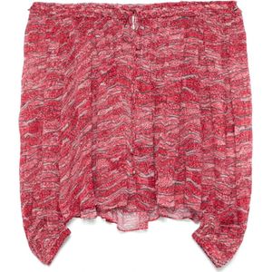 Marant étoile, Dames, Blouses & Shirts, Rood, Maat: XS Viscose,