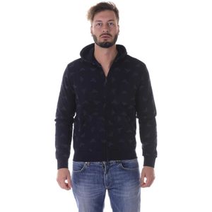 Armani Jeans, Heren, Sweatshirts & Hoodies, Blauw, Maat: L Katoen,