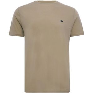 Lacoste, Heren, Tops, Beige, Maat: M Katoen,