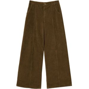 Twinset, Dames, Broeken, Bruin, Maat: S Corduroy,