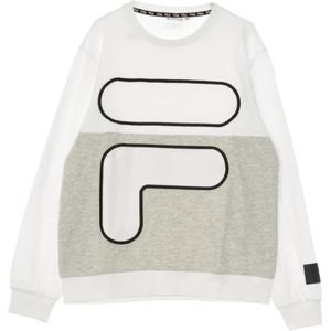 Fila, Heren, Sweatshirts & Hoodies, Wit, Maat: XL