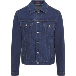 Gucci, Heren, Jassen, Blauw, Maat: L Katoen,