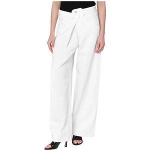 Agolde, Dames, Jeans, Wit, Maat: W27 Katoen,