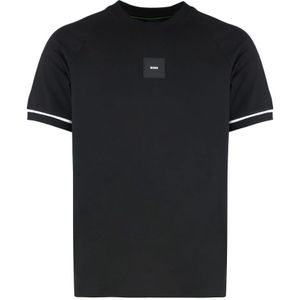 Hugo Boss - Heren T-shirt - Katoen - Geribbelde Boorden