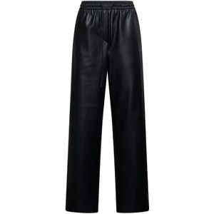 Silvian Heach, Dames, Broeken, Zwart, Maat: 2XS Leer,