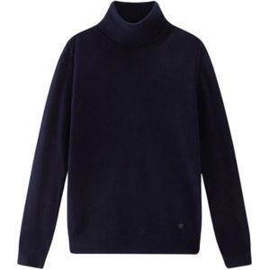 Woolrich, Dames, Truien, Blauw, Maat: M Jersey,