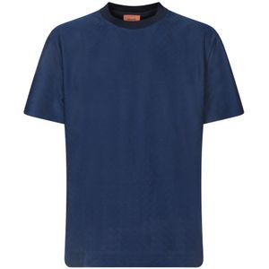 Missoni - T-shirt - Blauw - 100% Katoen