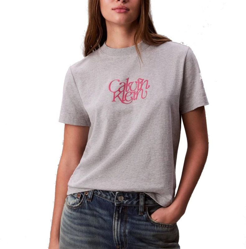 Calvin Klein Jeans Shirt  lichtgrijs / pink