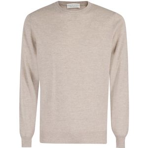Filippo De Laurentiis, Heren, Truien, Beige, Maat: XL Wol,