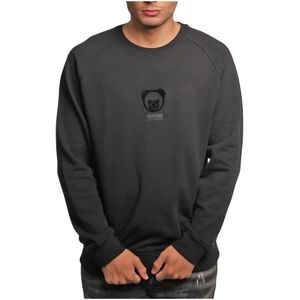 Moschino, Heren, Sweatshirts & Hoodies, Zwart, Maat: M Katoen,
