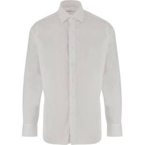 Alessandro Gherardi, Heren, Overhemden, Wit, Maat: S Katoen,