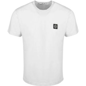 Stone Island, Heren, Tops, Wit, Maat: 3XL Jersey,