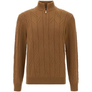 Boggi Milano, Heren, Truien, Bruin, Maat: M Wol,