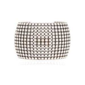 Balenciaga Glam kristalversierd armband , Gray , Dames , Maat: S