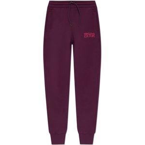 Versace Jeans Couture, Dames, Broeken, Paars, Maat: S Katoen,