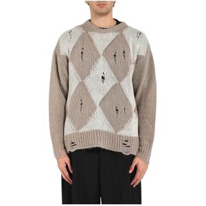 Paura, Heren, Truien, Beige, Maat: XL Katoen,