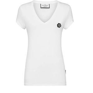 Philipp Plein - Stijlvol T-shirt - Wit - Dames - Katoen