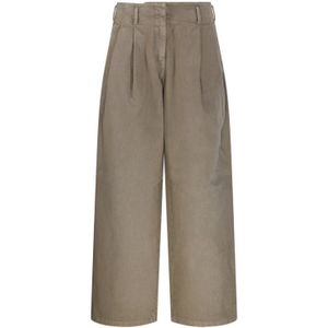 Golden Goose, Dames, Broeken, Beige, Maat: M Katoen,