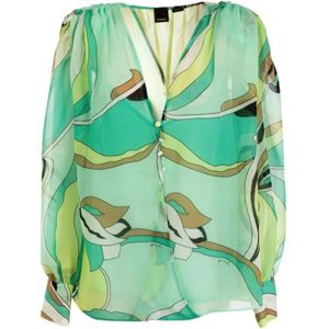 Pinko, Dames, Blouses & Shirts, Veelkleurig, Maat: M